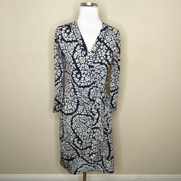 BCBG Maxazria Wrap Dress Floral Stretch Jersey - Picture 1 of 9